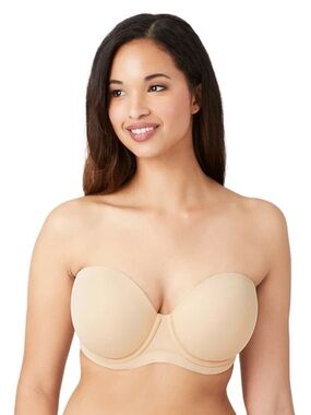 Wacoal Plus Size Beige Red Carpet Strapless Underwire Bra 38G